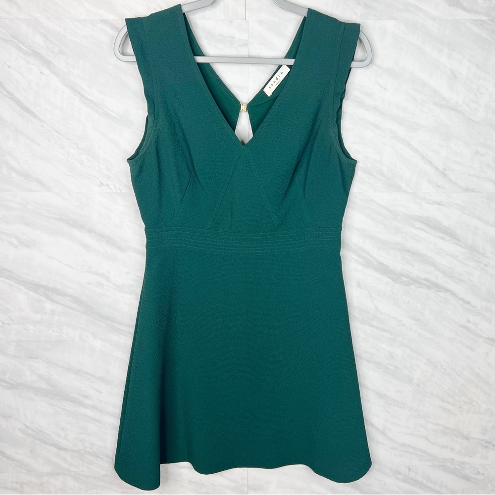 SANDRO Paris A-Line Mini Green Dress Medium